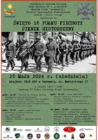 Plakat "Święta 16. Pułku Piechoty"